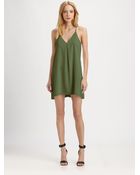 Alice + Olivia Fierra Stretch Silk Dress - Lyst