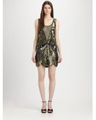 Haute Hippie Embellished Silk Illusion Dress - Lyst
