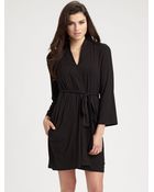 Josie Short Jersey Robe - Lyst