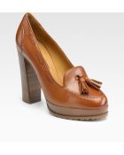 Ralph Lauren Collection Gianna Platform Loafer Pumps - Lyst