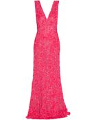 Elie Saab Sequin Embroidered Gown - Lyst