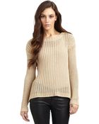 Alice + Olivia Dropback Ribbed Sweater - Lyst