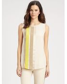 DKNY Sleeveless Hilo Blouse - Lyst