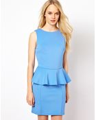 Glamorous Peplum Dress - Lyst