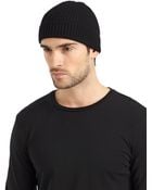 Portolano Italian Merino Wool Ribbed Hatblack - Lyst