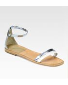 Rachel Comey Pina Metallic Leather Ankle Strap Sandals - Lyst
