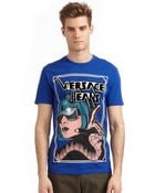 Versace Jeans Graphic Woman Print Tshirt - Lyst
