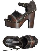A Trois Platform Sandals - Lyst