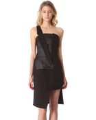 Costume National Asymmetrical Shoulder Top - Lyst