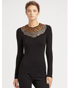 Donna Karan New York Jersey Necklace Top - Lyst