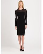 Ralph Lauren Black Label Illusion Dress - Lyst
