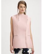 3.1 Phillip Lim Sleeveless Leather Jacket - Lyst
