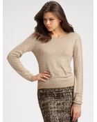 Alice + Olivia Rhinestone Crewneck Sweater - Lyst
