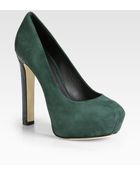 B Brian Atwood Savita Suede Platform Pumps - Lyst
