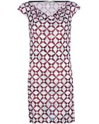 Balenciaga Printed Shift Dress - Lyst