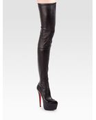 Christian Louboutin Monicarina Thighhigh Leather Boots - Lyst