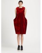 Comme Des Garçons Velvet Dress - Lyst