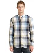 French Connection Tour De Twill Check Shirt - Lyst