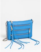 Rebecca Minkoff 5 Zip Mini Crossbody Bag - Lyst