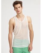 Richard Chai Sheer Tank - Lyst