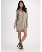 T By Alexander Wang Striped Shirt Dress - Lyst
