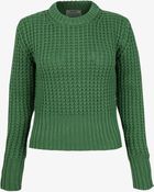 Acne Studios Green Lia Waffle Knit Short Jumper - Lyst