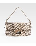 Fendi Leopardprint Watersnake Baguette Shoudler Bag - Lyst