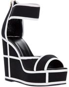 Pierre Hardy Bicolour Wedge Sandal - Lyst