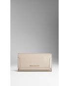 Burberry Patent London Leather Continental Wallet - Lyst