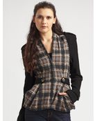 Nanette Lepore Scotland Yard Plaid Jacket - Lyst