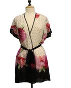 In Bloom By Jonquil Roses Floral Wrap Robe - Lyst