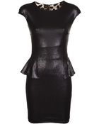 Twentycluny Sequin Peplum Dress - Lyst