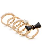 Adia Kibur Bow Ring Set - Lyst