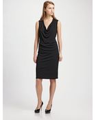 Jean Paul Gaultier Sleeveless Beaded Cowl Neck Dress - Lyst