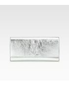 Saint Laurent Large Metallic Clutch - Lyst