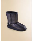 Ugg Girls Classic Glitter Boots - Lyst