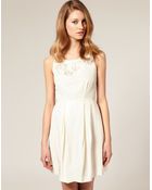Asos Salon Crystal Bead Dress - Lyst
