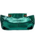 Lanvin Python Clutch - Lyst