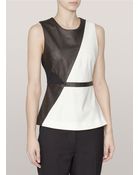 Elizabeth And James Waldorf Peplum Top - Lyst
