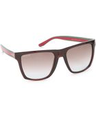 Gucci Oversized Squared Sunglasses - Lyst