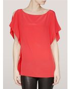 Joseph Stevie Cutout Shoulder Top - Lyst