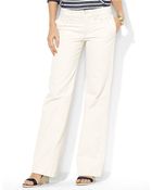 Lauren by Ralph Lauren Petite Cotton Sailor Jean - Lyst