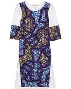 Marni Printed Cotton Poplin and Jersey Dress - Lyst