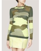 McQ by Alexander McQueen Camouflage Knit Sweater - Lyst