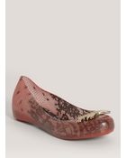 Melissa Ultragirl Lace printed Ballerina Flats - Lyst