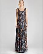 Reiss Maxi Dress Effie Printed - Lyst