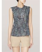 See By Chloé Snakeprint Blouse - Lyst