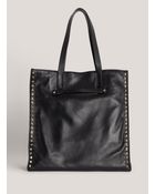 Valentino Studded Leather Tote Bag - Lyst
