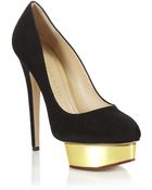 Charlotte Olympia Dolly Suede Pump - Lyst