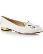 Charlotte Olympia Kitty Flat - Lyst